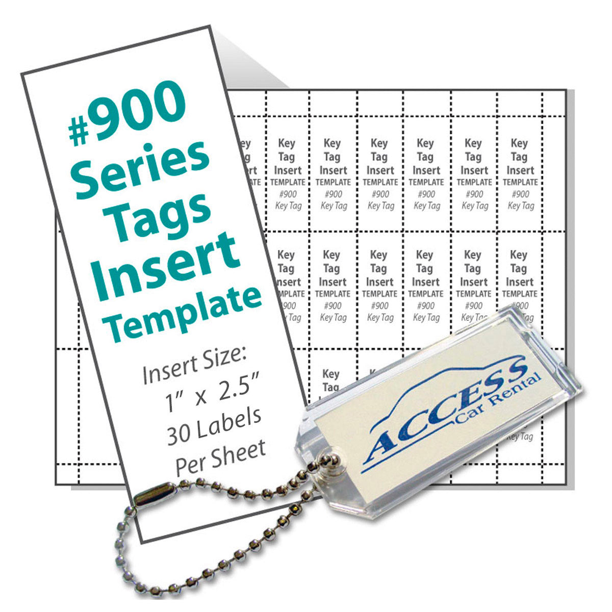 900 Series Vertical Tag Template | Lucky Line Products