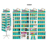 Lucky Line 34054F Revolving Floor Display, 4-Panel Lucky Line 34054F Revolving Floor Display, 4-Panel