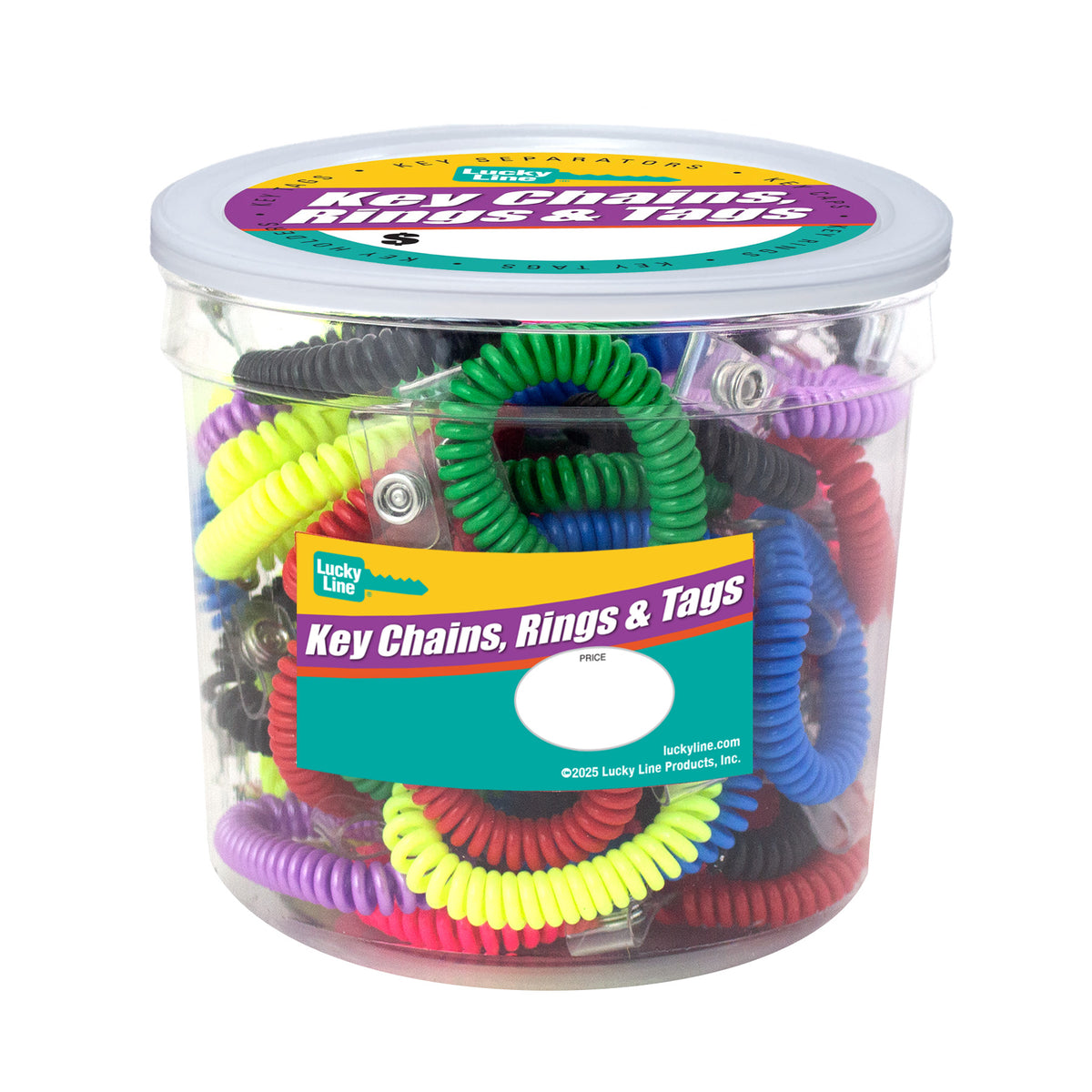 Loom Band Key Holder Band Multicolor Stretchable Spiral Bracelet