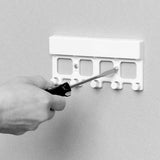 Lucky Line 4-Key Tag Rack to organize keys.  Comes with adhesive to stick to the wall or can screw in 60540