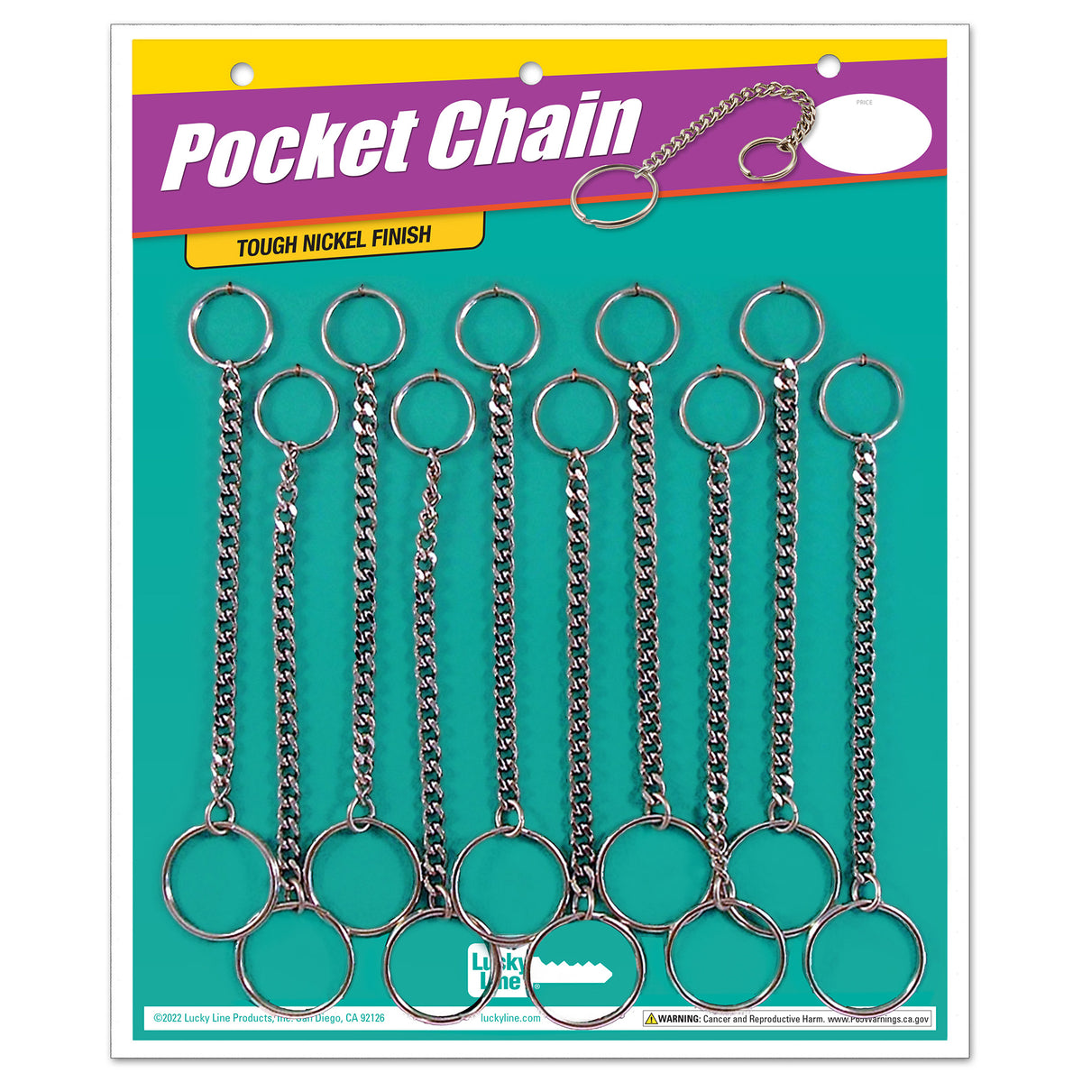 Shop for and Buy Pocket Chain 6-1/2 Inch with Two Rings at Keyring