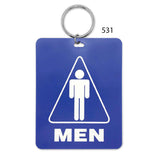 Restroom Tag with Ring
