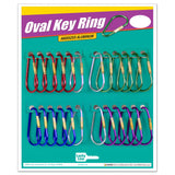 Anodized Oval Key Ring