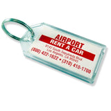 Lucky Line Custom Imprinted Extra Strength Key Tag with Split Ring completed customization inserts