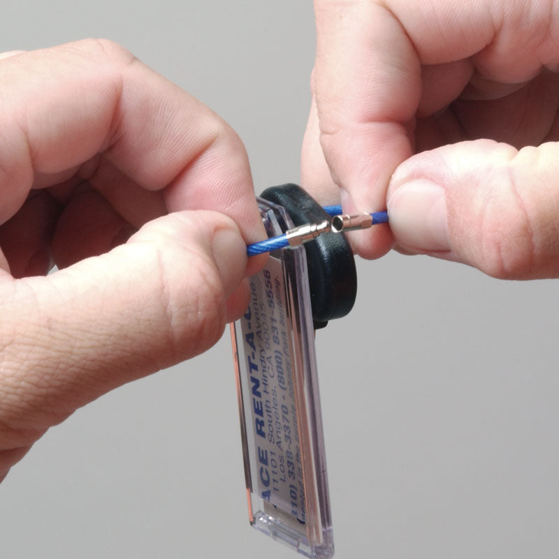 Locking Cable Key Ring | Lucky Line Products