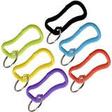 Lucky Line Quik Clip Belt Clip plastic carabiner with key ring comes in multiple colors
