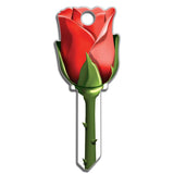 Lucky Line Rose flower Key Shapes decorative house key B107