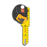 Lucky Line Construction Measuring Tape Key Shapes decorative house key B126
