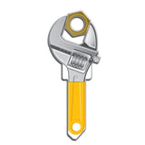 Lucky Line Construction Wrench Key Shapes decorative house key B123