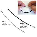 Lucky Line Locking Cable Key Ring 0843 0844 0845 0848 strong flexible aircraft cable key ring or binder ring