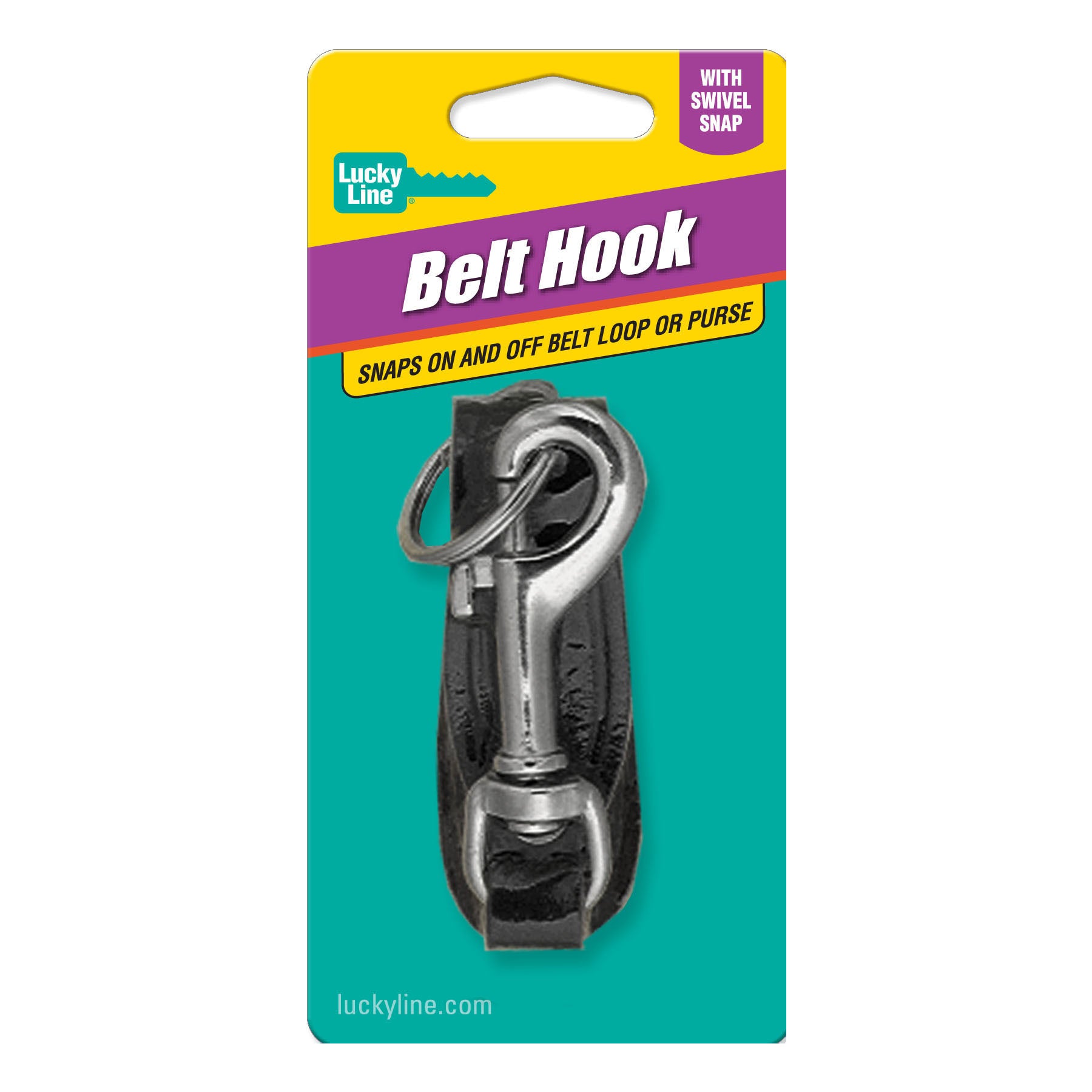 Leather Belt Hook with Bolt Snap | Lucky Line Products