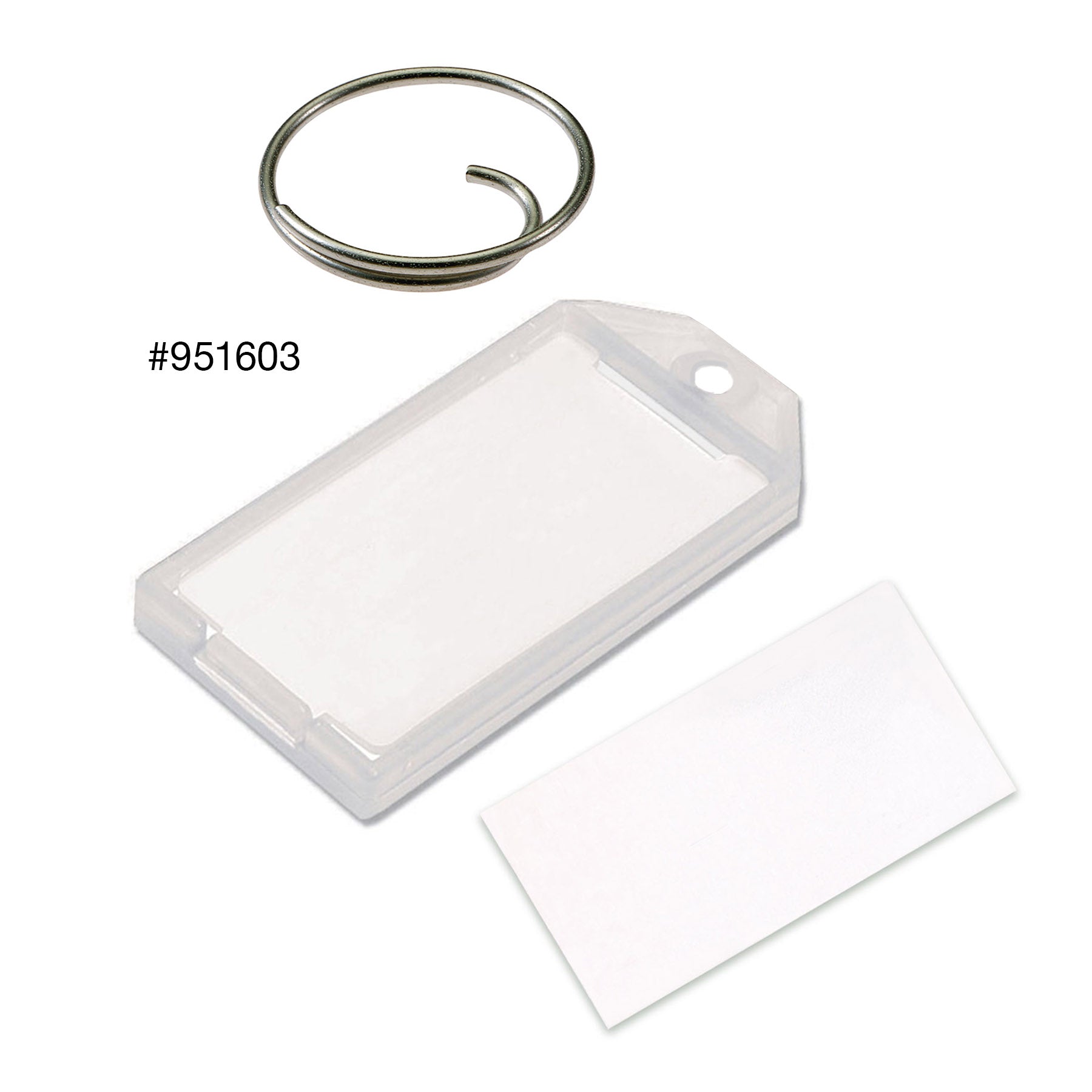 Key Tag with Flap, w/Tang or Split Ring | Custom | Lucky Line Products