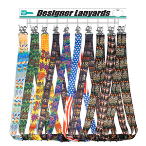 Designer Lanyards Wall Display