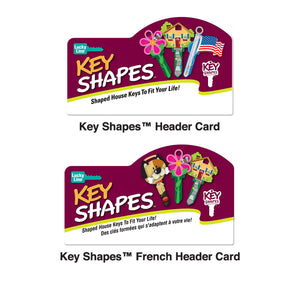 Lucky Line Key Shapes Header Cards Grid retail solutions for locksmiths and hardware stores