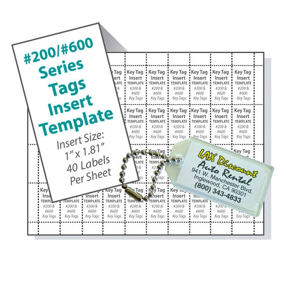 Lucky Line 200 and 600 Series Tag Template printable download