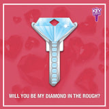 Diamond Ring Key Shapes key blank by Lucky Line item no. B102