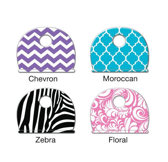 Lucky Line designer key caps chevron Moroccan zebra and floral print 163