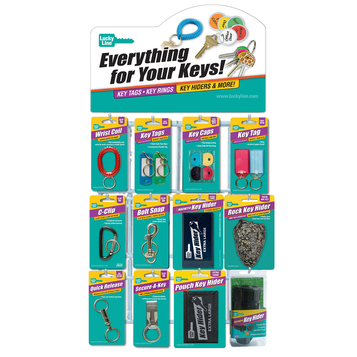 1Panel Wall Display Retail Solutions Lucky Line Products