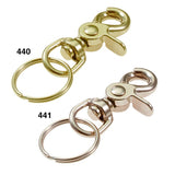 Lucky Line Strong Trigger Snap with Key Ring 440 441 in Nickel or Brass