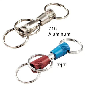 Lucky Line 3 way pull apart key ring for valet keys and quick release 715 717