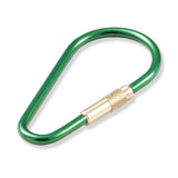 Lucky Line Anodized oval key ring with brass screw closure for key organization 737