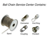 Lucky Line Ball Chain Service Center Spool with Connectors Counter Retail Display 34350
