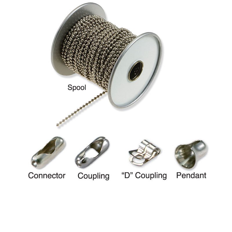 Ball Chain Spool, Chains & Connectors