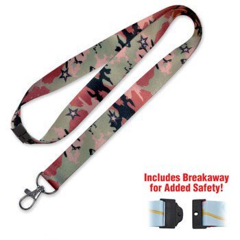 Lucky Line Camouflage Lanyard camo print to support our troops. Lanyards for carrying keys badge or other items