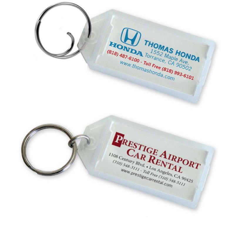 Key Tag with Flap, w/Tang or Split Ring | Custom | Lucky Line Products