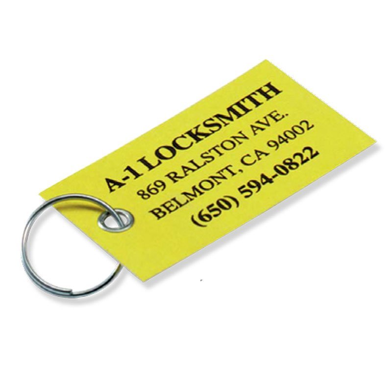 custom paper key tags