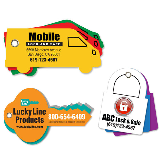 Lucky Line Custom Paper Key Tag for your business or event