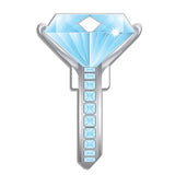 Lucky Line Diamond Ring Key Shapes decorative house key B102