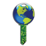 Lucky Line Earth Plant Global Key Shapes decorative house key B127