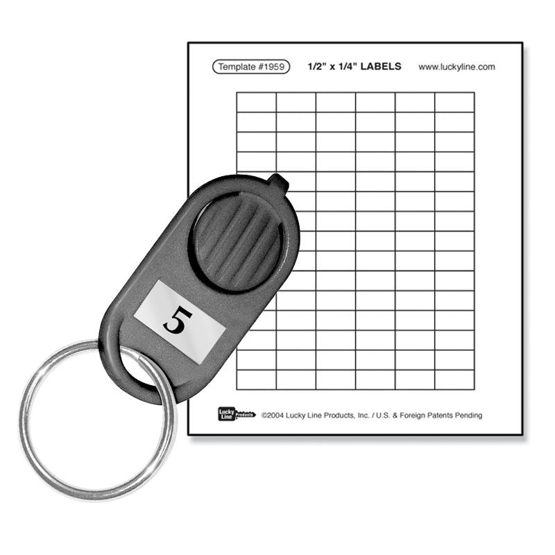 Bazic Key Tags with Holder & Label Window