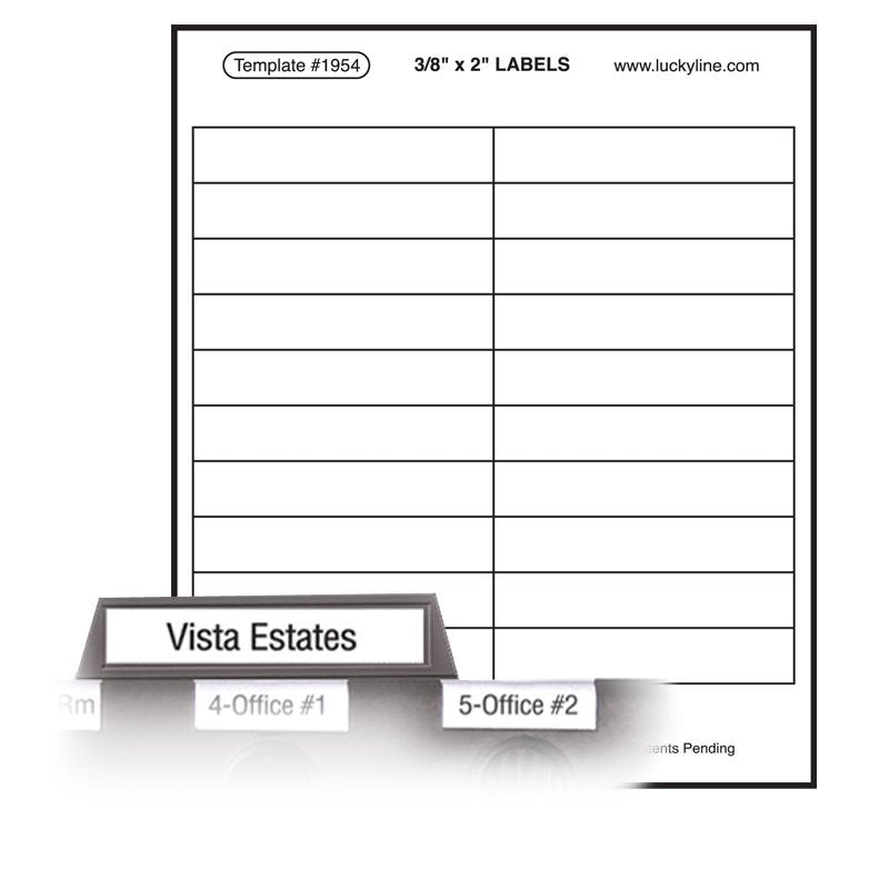 File-A-Key™ Tab Labels 3/8