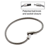 Lucky Line flex-o-loc strong flexible corrosion-resistant aircraft cable key ring 711 751