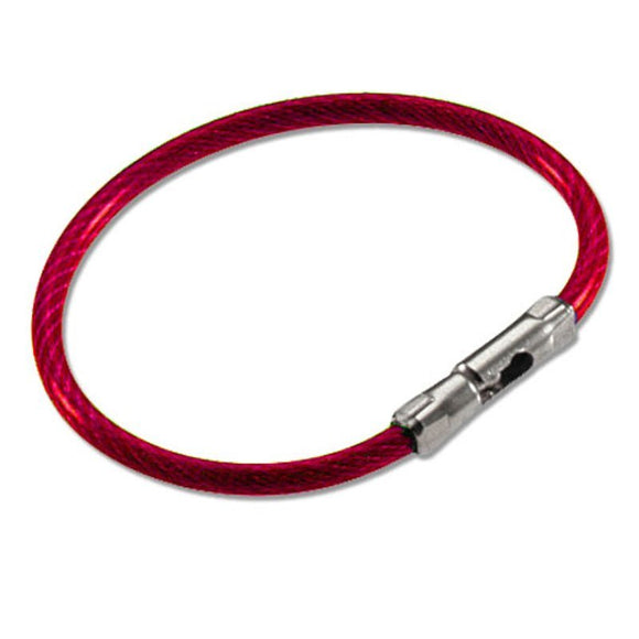 Lucky Line flex-o-loc strong flexible corrosion-resistant aircraft cable key ring 711 751