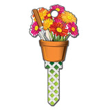 Lucky Line Flower Gardening Key Shapes decorative house key B142