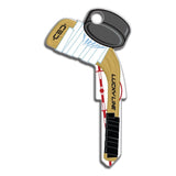 Lucky Line Hockey Sports Key Shapes decorative house key B130