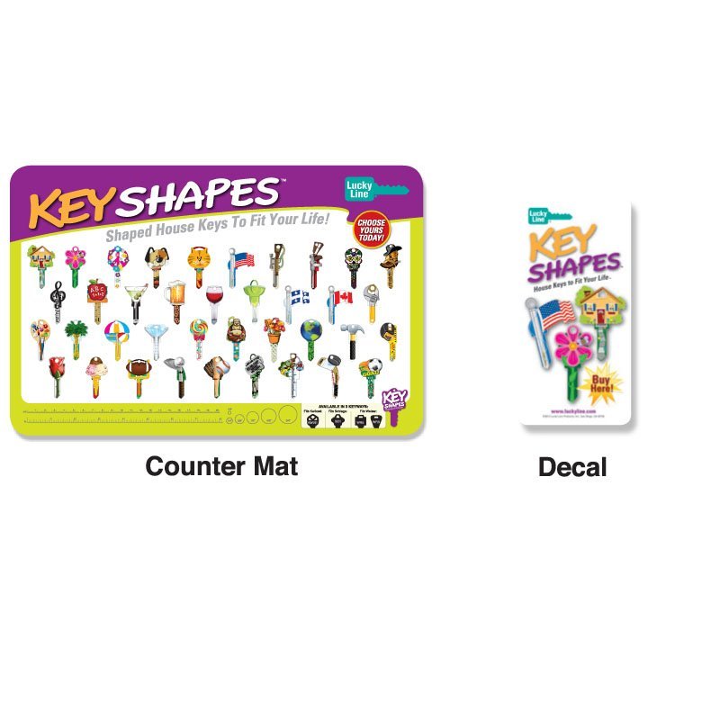 Key Shapes™ Counter Mat & Decal | Retail Solutions | Lucky Line – Lucky ...