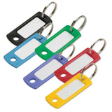 Lucky Line key tag with ring flexible colored plastic key tag for multi-key systems 169