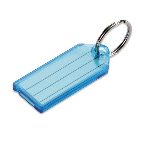 Lucky Line Key Tag with split ring durable transparent tag for keys or luggage 104