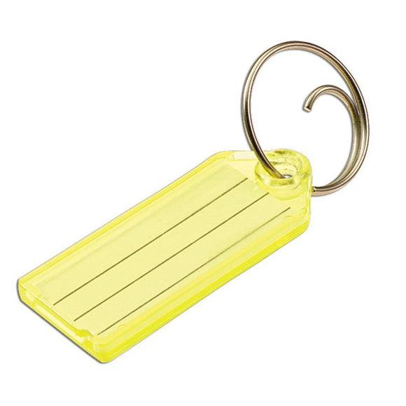 Lucky Line key tag with tang ring key tag durable transparent tag for keys or luggage 123