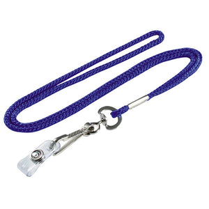Lucky Line Lanyard with Badge Holder fits comfortably around the neck made of woven nylon 424