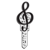 Lucky Line Music Note Key Shapes decorative house key B125