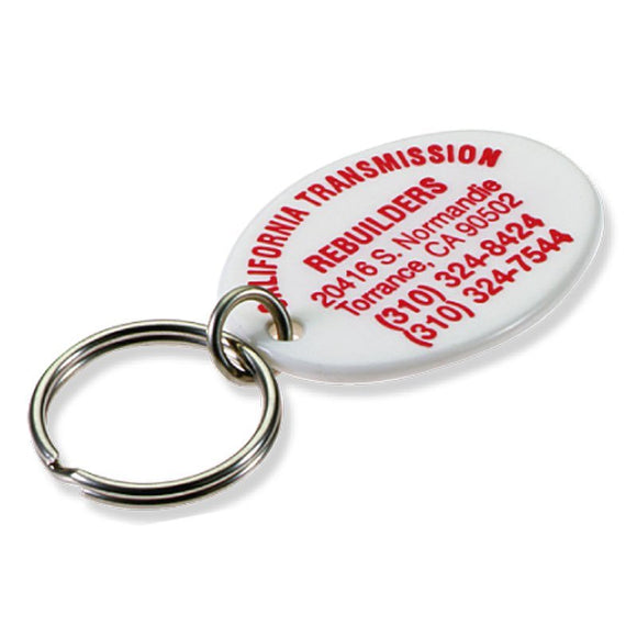 Lucky Line custom print Oval Key Fob and key ring 954404