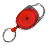 Lucky Line Oval Retractor spring clip belt red