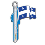 Lucky Line Quebec Flag French Canadian Key Shapes decorative house key B129