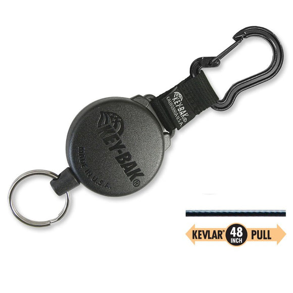 Lucky Line Products G422 Badge Reel,Black/Chrome,Steel Cord,3/4