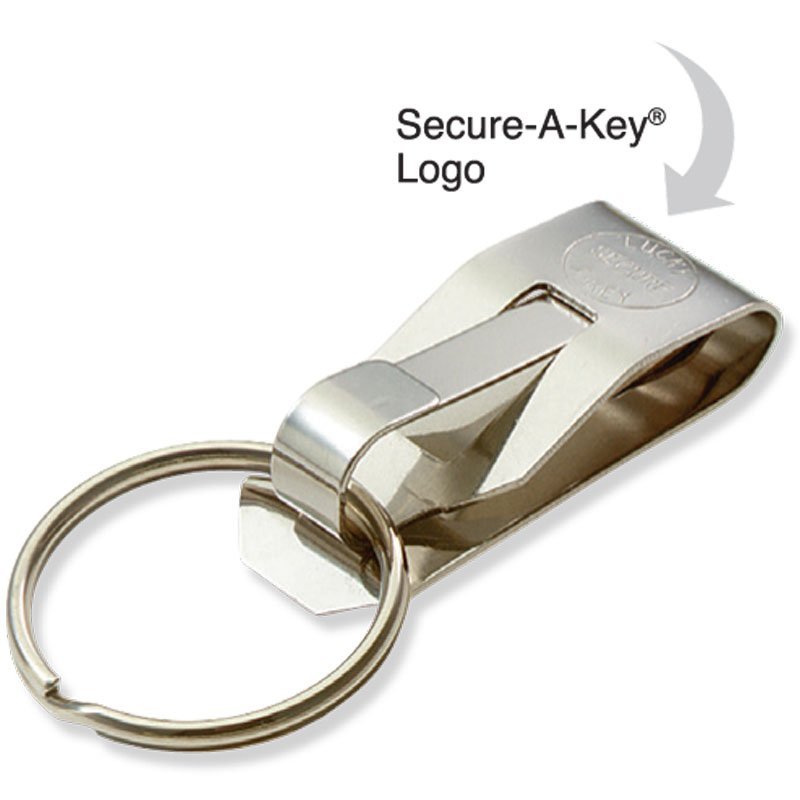 Lucky Line Key Identifiers, 1 ⅜” Small C-Shape Carabiner Keychain Clips  Set, 5 Colors, 1” Nickel-Plated Key Ring Included